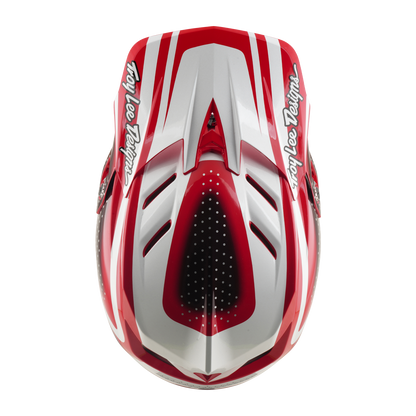 Casco MTB TROY LEE DESIGNS D4 POLYACRYLITE MIPS THE LINE Rojo/Blanco