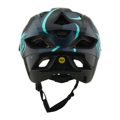 Casco MTB TROY LEE DESIGNS FLOWLINE SE MIPS BADGE Carbon/Azul