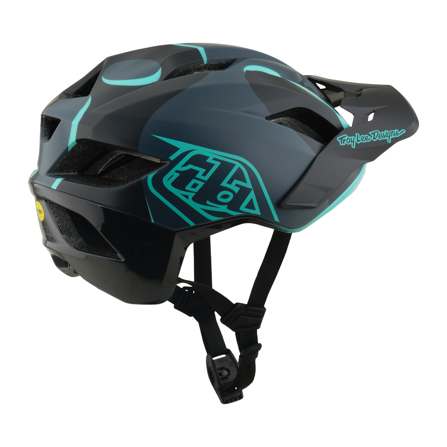Casco MTB TROY LEE DESIGNS FLOWLINE SE MIPS BADGE Carbono/Azul