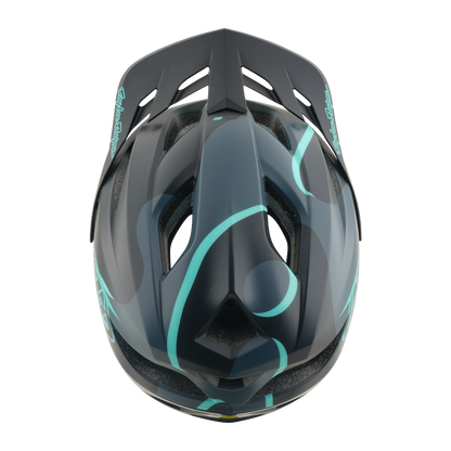 Casco MTB TROY LEE DESIGNS FLOWLINE SE MIPS BADGE Carbon/Azul