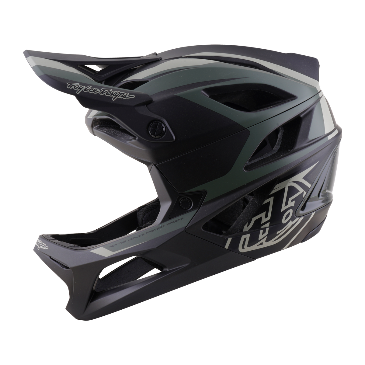 Casco de MTB TROY LEE DESIGNS STAGE 2 HIGH VIZ caqui/gris carbón
