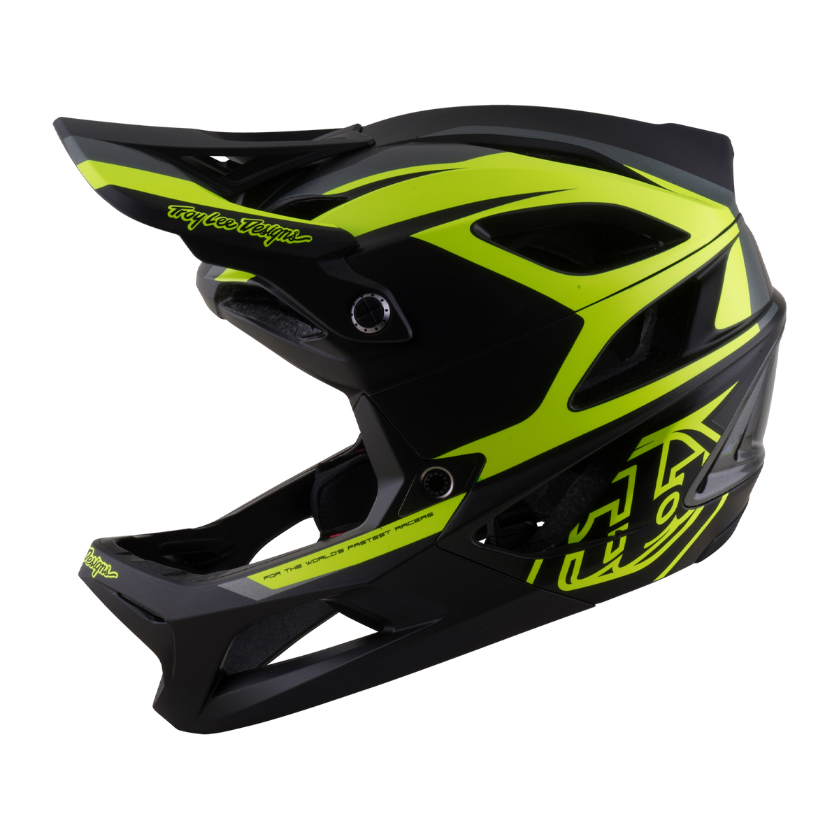 Casco de MTB TROY LEE DESIGNS STAGE 2 HIGH VIZ gris carbón/amarillo