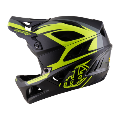 Casco de MTB TROY LEE DESIGNS STAGE 2 HIGH VIZ gris carbón/amarillo