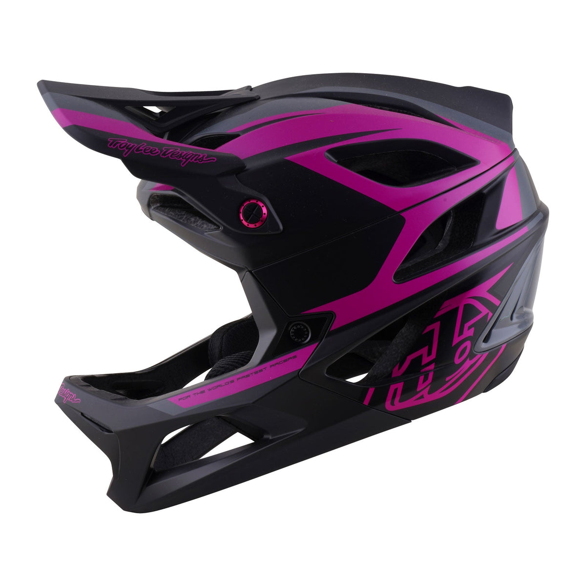 Casco de MTB TROY LEE DESIGNS STAGE 2 HIGH VIZ gris/fucsia neón