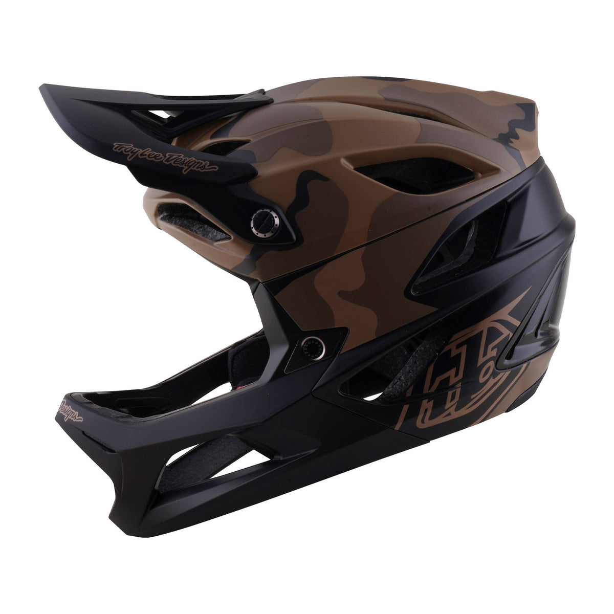 Casco de MTB TROY LEE DESIGNS STAGE 2 SPLIT marrón/camuflaje