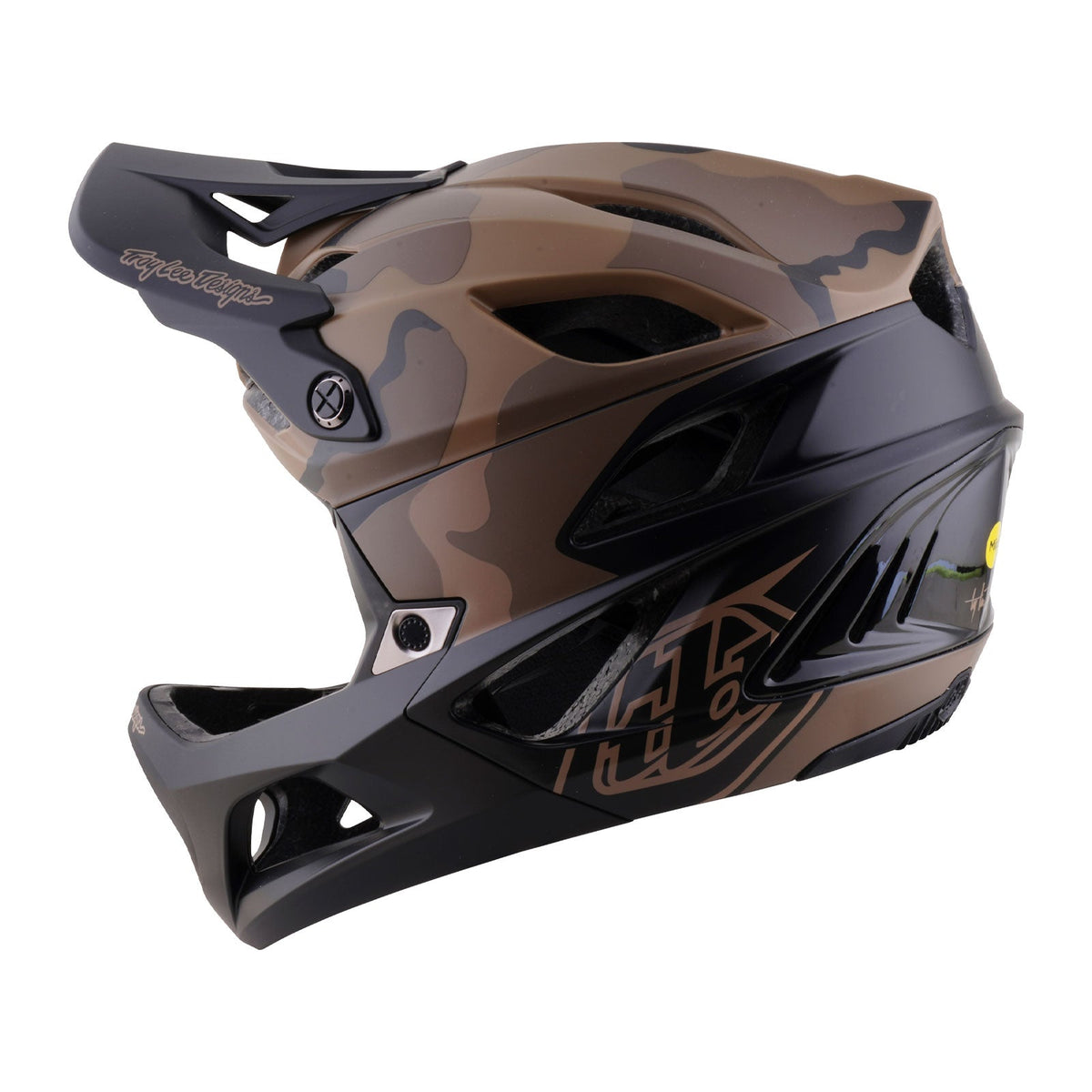Casco de MTB TROY LEE DESIGNS STAGE 2 SPLIT marrón/camuflaje