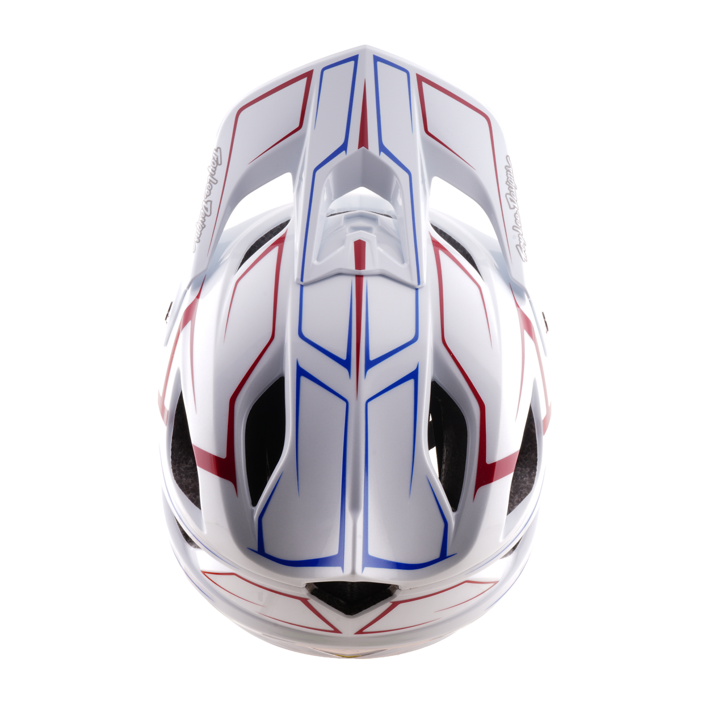 Casco MTB TROY LEE DESIGNS STAGE STUNT PINSTRIPE Blanco