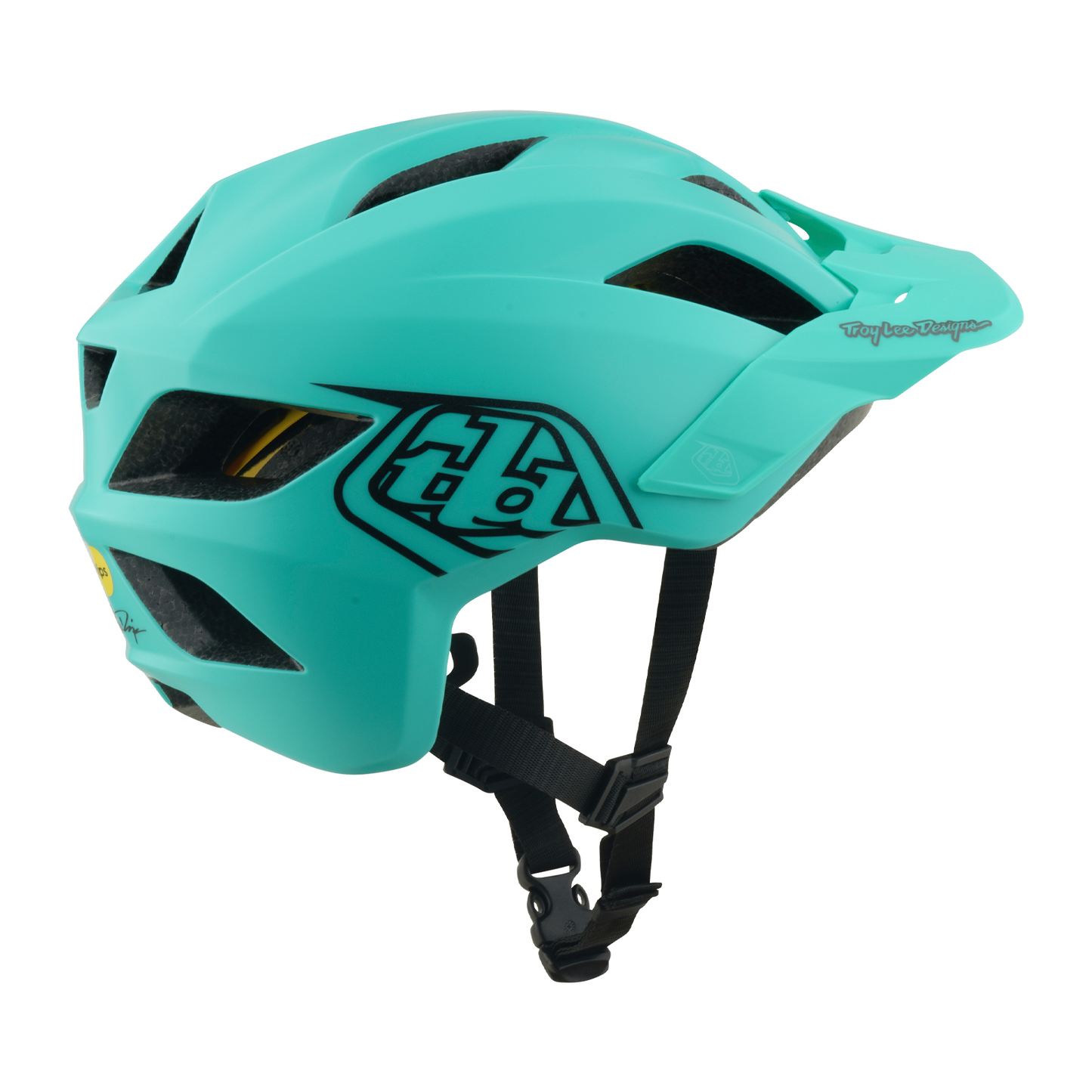 Casco MTB TROY LEE DESIGNS FLOWLINE POINT MIPS Junior Carbón/Verde