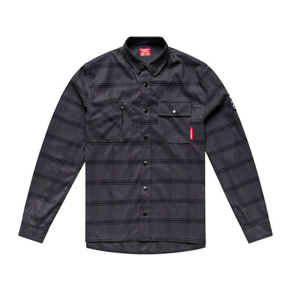 Camisa técnica TROY LEE DESIGNS Ruta Rebelde YD de cuadros color carbón