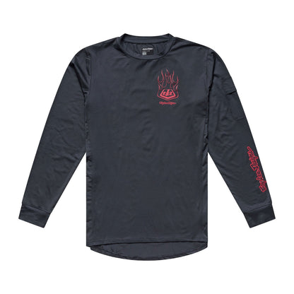 Maillot de manga larga TROY LEE DESIGNS RUCKUS RIDE EMBER Carbon