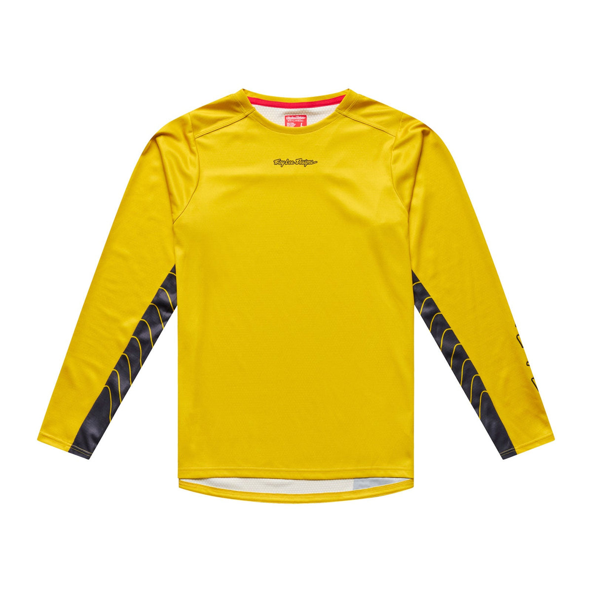 Maillot de manga larga TROY LEE DESIGNS SKYLINE CHILL SWITCHBACK amarillo ácido