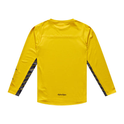 Maillot de manga larga TROY LEE DESIGNS SKYLINE CHILL SWITCHBACK amarillo ácido