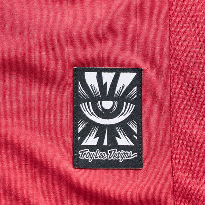 Maillot de manga larga TROY LEE DESIGNS SKYLINE RIDE FEATHERED en rojo brasa