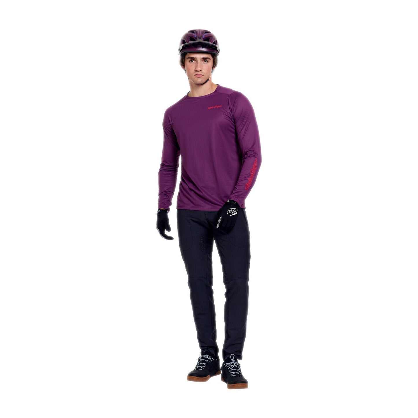 Maillot de manga larga TROY LEE DESIGNS SKYLINE PRO MONO Sangria