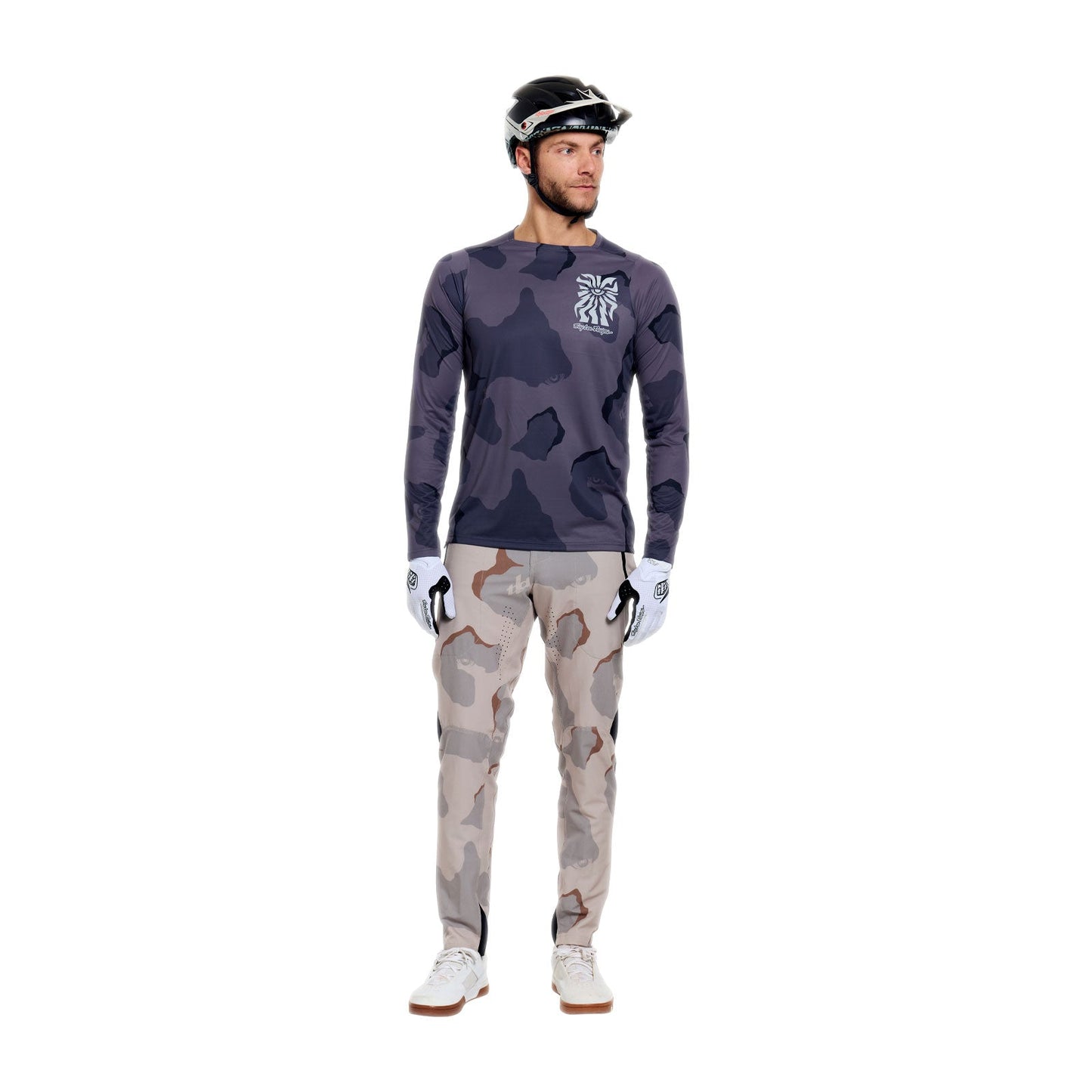 Maillot de manga larga TROY LEE DESIGNS SKYLINE PRO FLOW CAMO Carbono