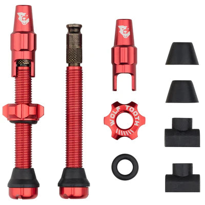 Pack de 2 Válvulas Tubeless WOLF TOOTH CLIK VALVE Rojo
