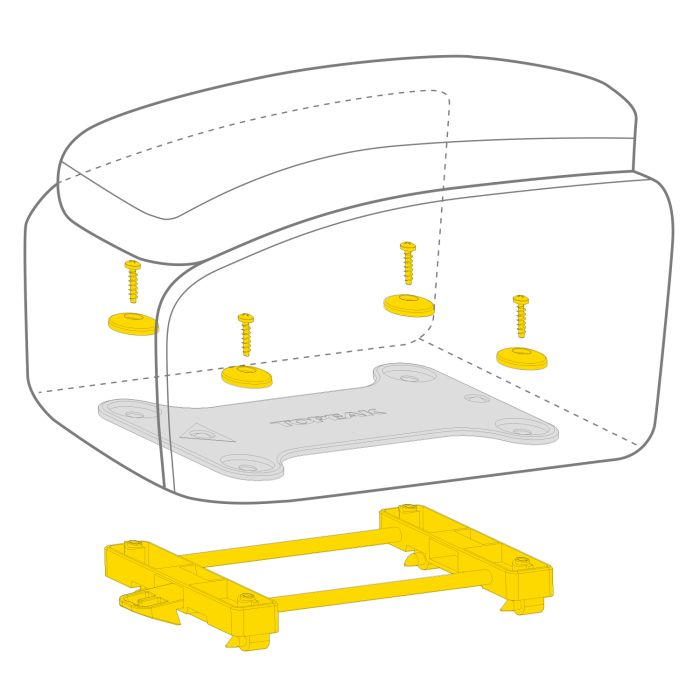 Bolsa portaequipajes TOPEAK MTM TRUNKBAG DXP 19.4 L Negro