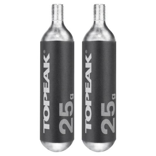 Cartuchos de CO2 TOPEAK con rosca 25 g (2 piezas)