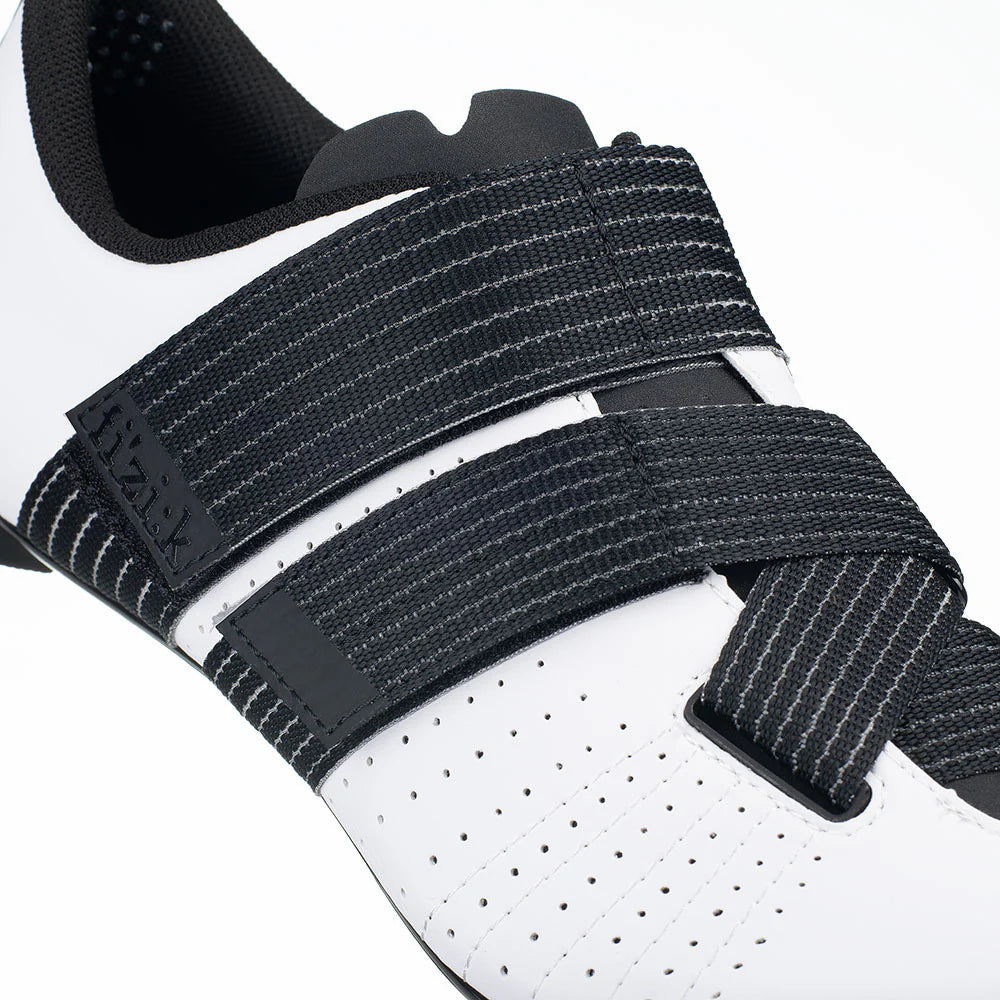 Zapatillas de carretera FIZIK R5 TEMPO POWERSTRAP blancas