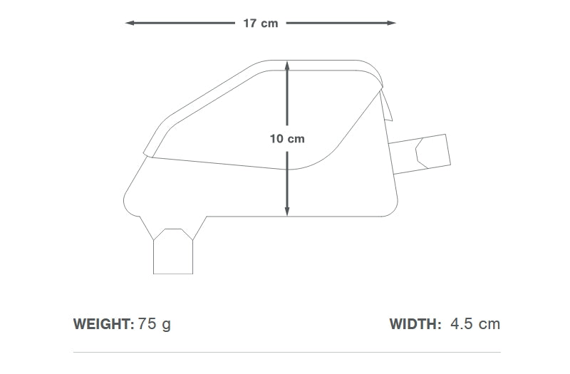 APIDURA RACING TOP TUBE PACK 0.7 L Bolsa Cuadro Negro