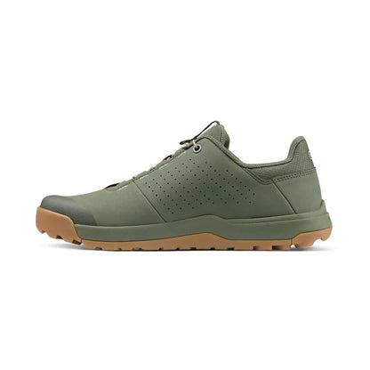 Zapatillas de MTB CRANKBROTHERS STAMP TRAIL SPEED LACE verde/arena/goma — perfil interior