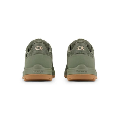 Zapatillas de MTB CRANKBROTHERS STAMP TRAIL SPEED LACE verde/arena/goma — vista trasera