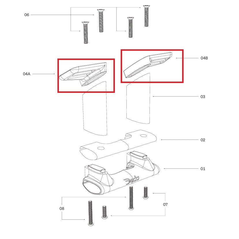 Placas de montaje DEDA para soporte TT314