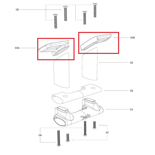 Placas de montaje DEDA para soporte TT314