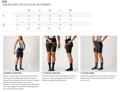 Culotte Largo con Tirantes CASTELLI COMPETIZIONE DT Mujer Negro