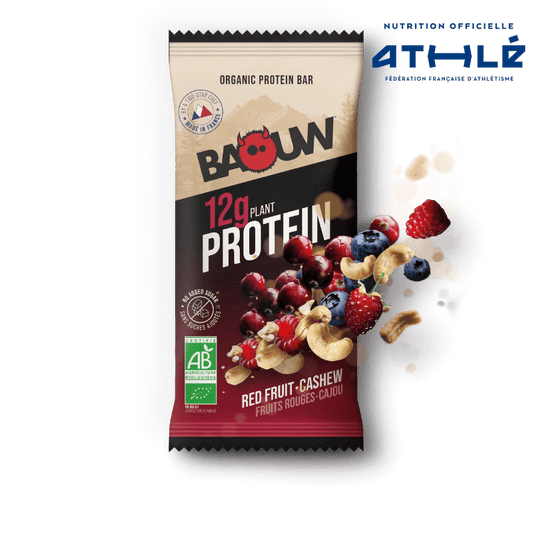 BAOUW BIO EXTRA Barrita Proteica Frutos Rojos/Cashew (50g)
