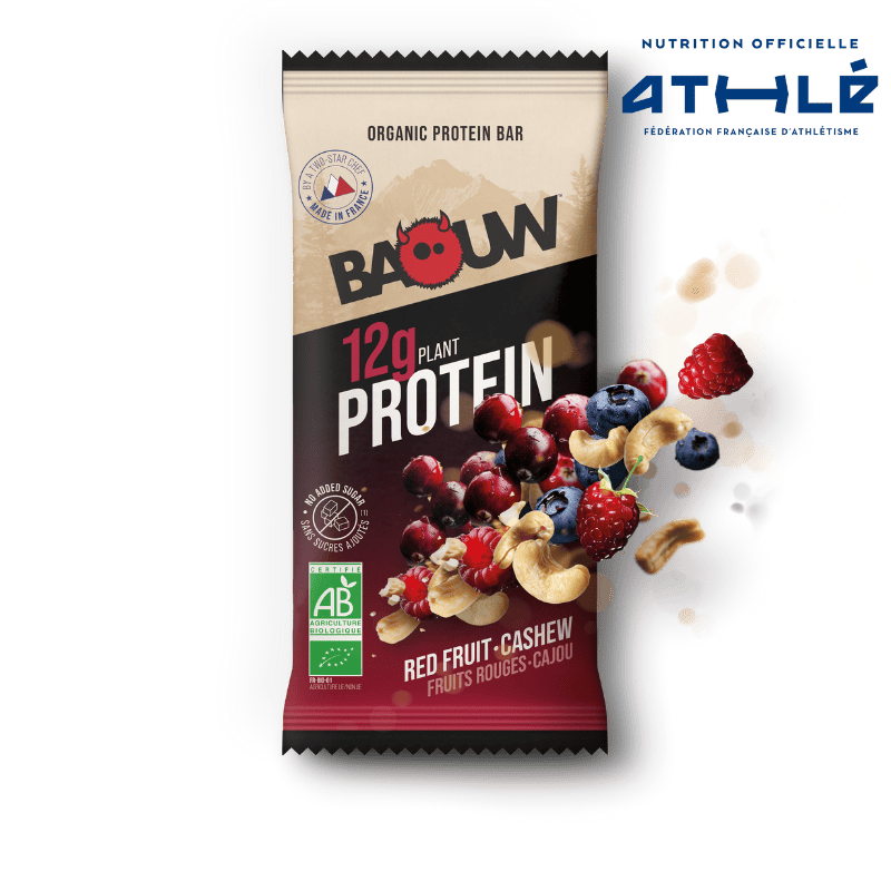 BAOUW BIO EXTRA Barrita Proteica Frutos Rojos/Cashew (50g)