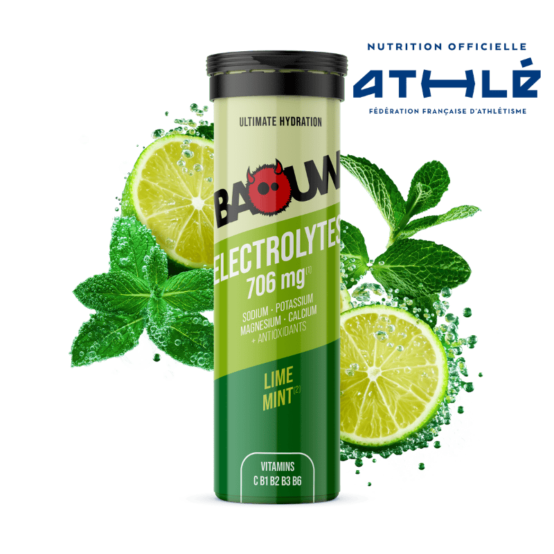 BAOUW Energy Drink (Tubo de 10 comprimidos) Lima/Menta