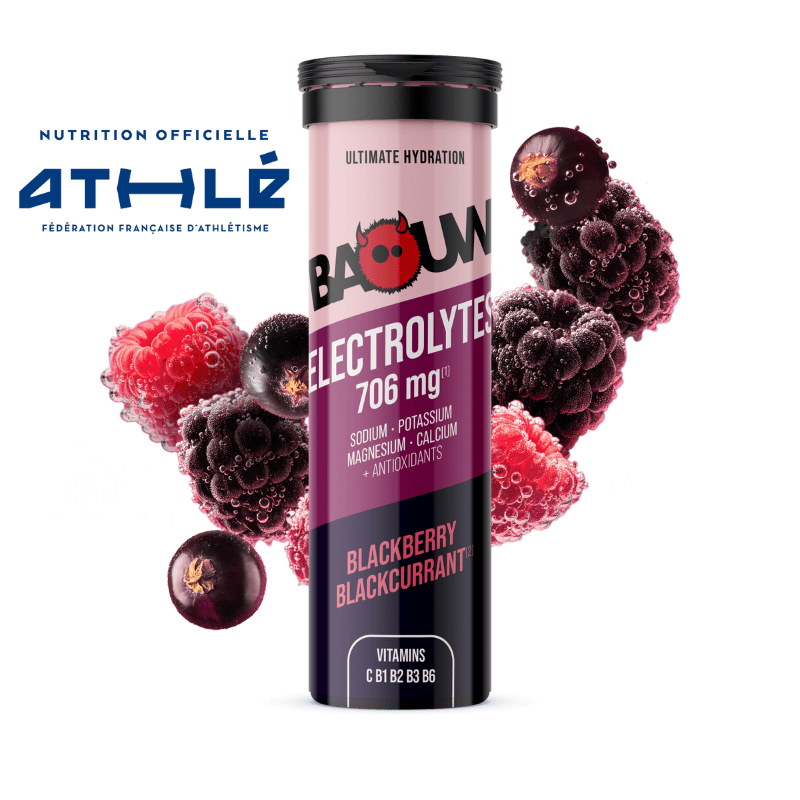 BAOUW Energy Drink (Tubo de 10 comprimidos) Mora/Casís
