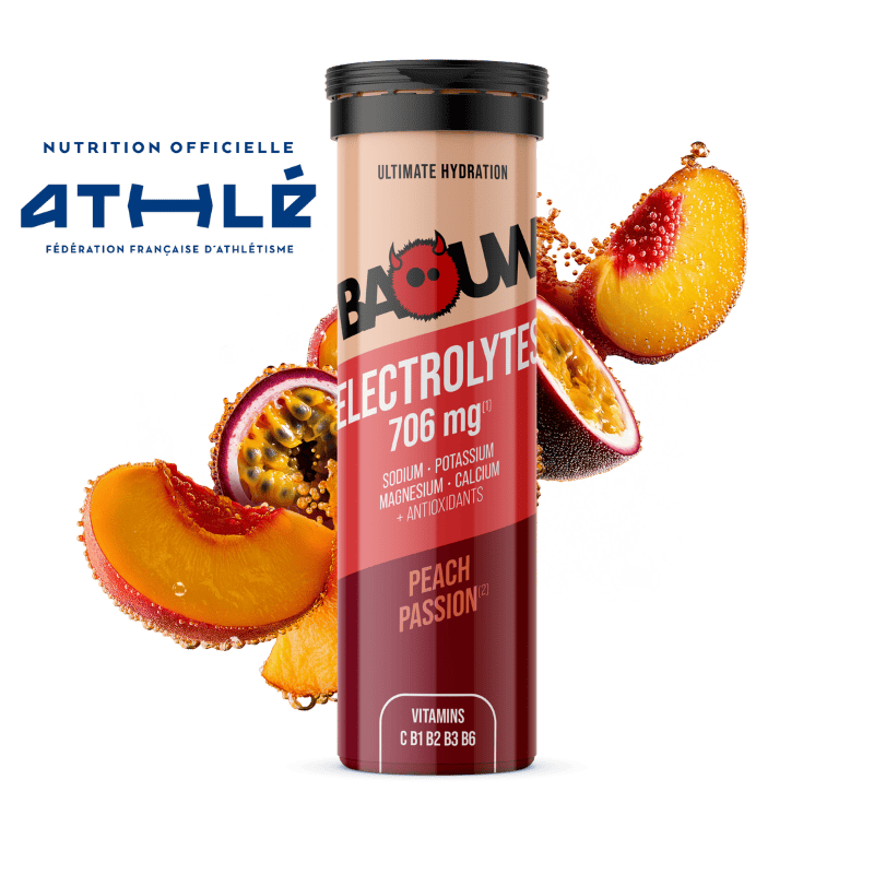 BAOUW Energy Drink (Tubo de 10 comprimidos) Melocotón/Pasión