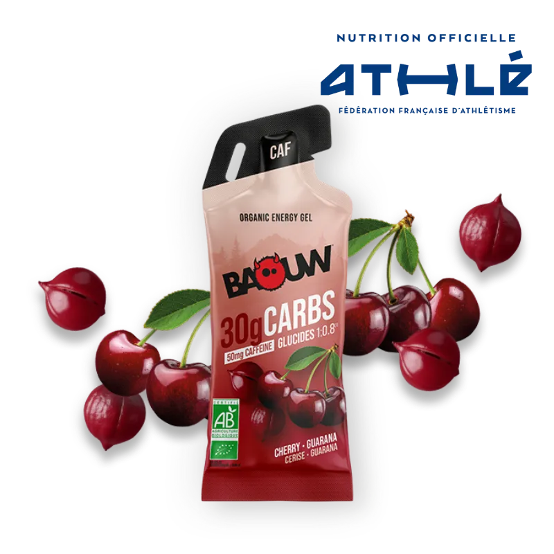 Gel Energético BAOW (44g) Limón/Cereza/Guaraná Cafeíno