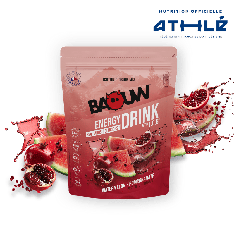 BAOUW ISOTONIC Bebida Energética (585g) Sandía/Granada