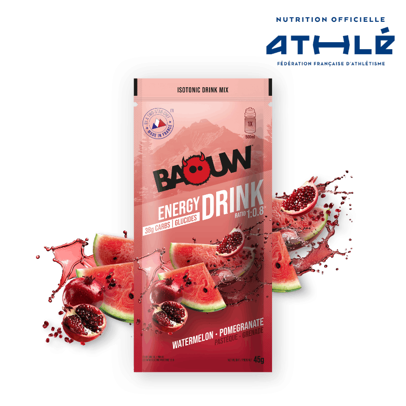 BAOUW ISOTONIC Bebida Energética (45g) Sandía/Granada