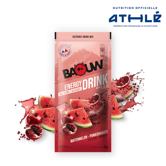 BAOUW ISOTONIC Bebida Energética (45g) Sandía/Granada