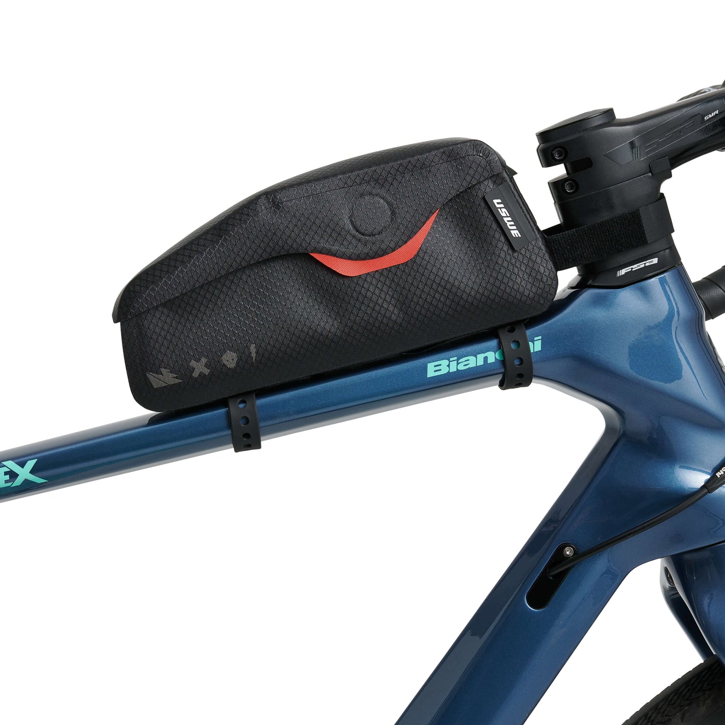 Bolsa para el cuadro USWE TOP TUBE MAGNETIC 1,2 L, negra