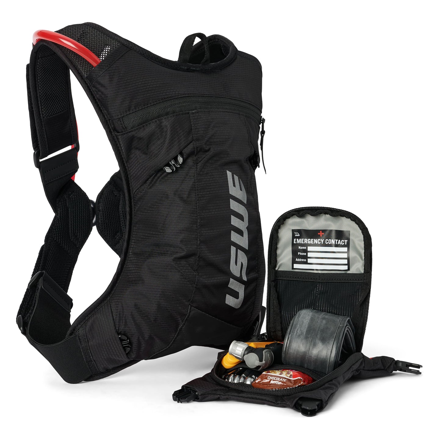 Mochila de hidratación USWE MTB HYDRO 3 L, negra