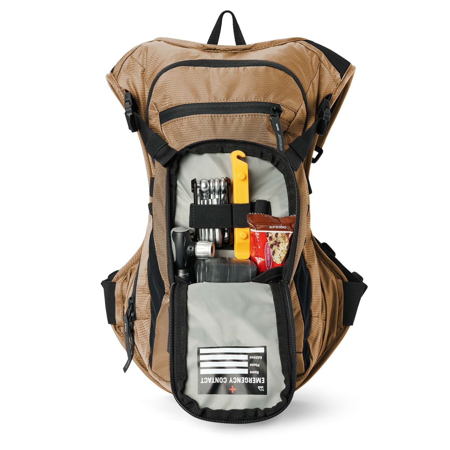 Mochila de hidratación USWE MTB HYDRO 9 L, color bronce