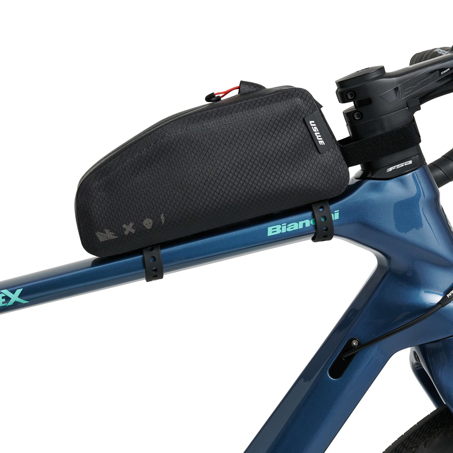 Bolsa para cuadro USWE TOP TUBE ZIPPERED 1,2 L, negra