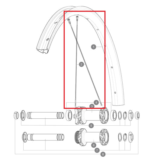 KIT 12 RADIOS DELANTEROS/TRASEROS CROSSMAX SL ULTIMATE 29'' INOX 293 + TETÓN ALU + ARANDELA