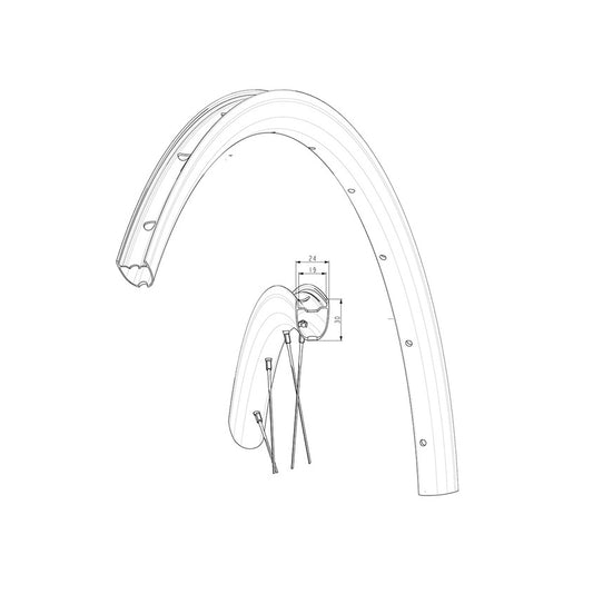 Kit de ruedas delanteras MAVIC KSYRIUM30 2024