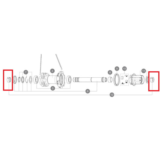 SOPORTE EJE TRASERO AUTOAJUSTABLE MAVIC YELL BOOST 148MM