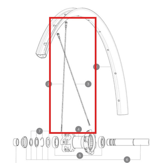 KIT DE 12 RADIOS TRASEROS MAVIC CROSSMAX LIGHT 29'' 294MM