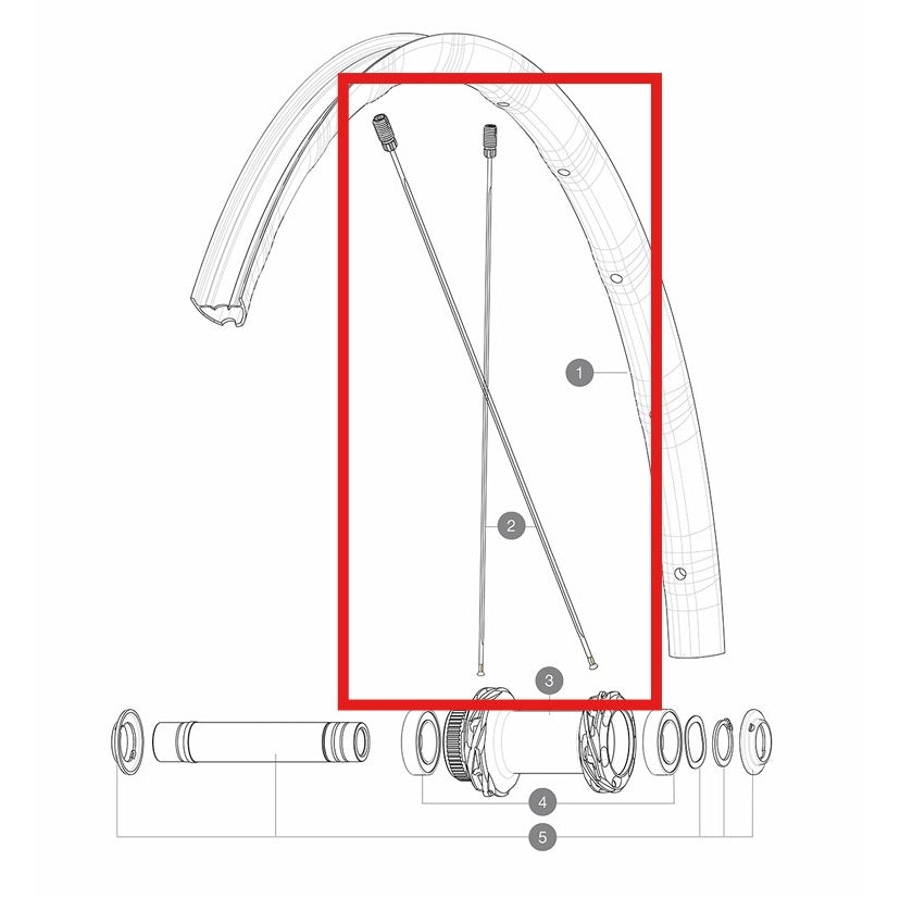 KIT 12 RADIOS DELANTEROS/TRASEROS ALLROAD SL AERO 298 M7/7