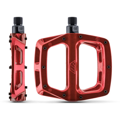 Pedales Planos DMR V8 Rojo