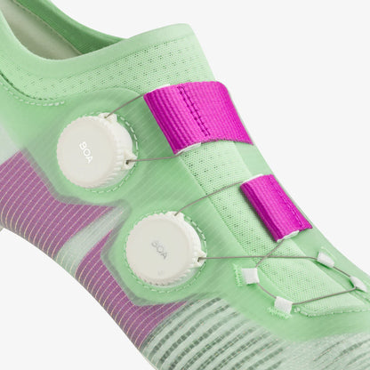 Zapatillas de Carretera FIZIK VEGA CARBON Verde/Purple