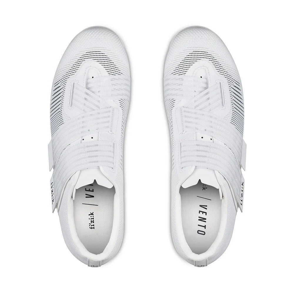 Zapatillas de carretera FIZIK VENTO POWERSTRAP AEROWEAVE Blancas